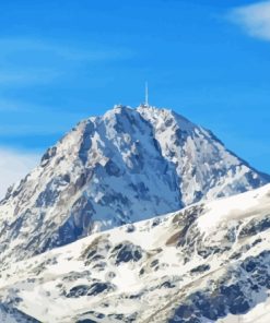 Pic Du Midi De Bigorre Mountain Paint By Numbers