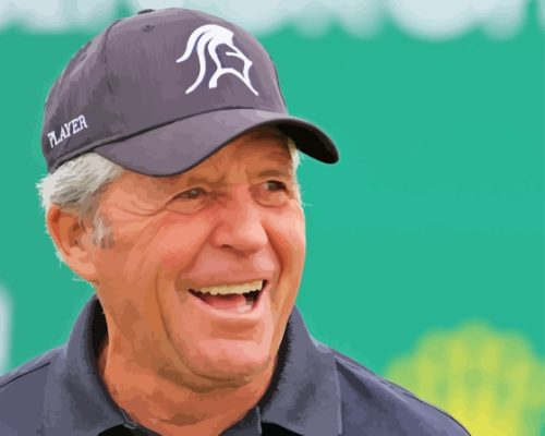 South African Gary Player Golfer Paint By Numbers