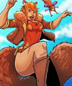 Squirrel Girl Cartoon Paint By Numbers