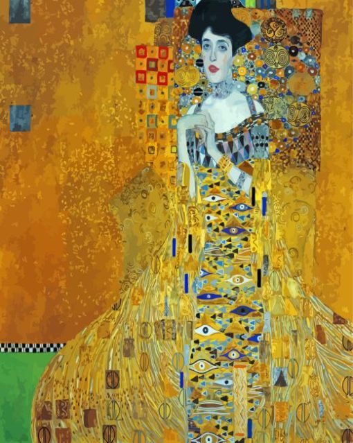 Woman In Yellow Gold Paint By Numbers