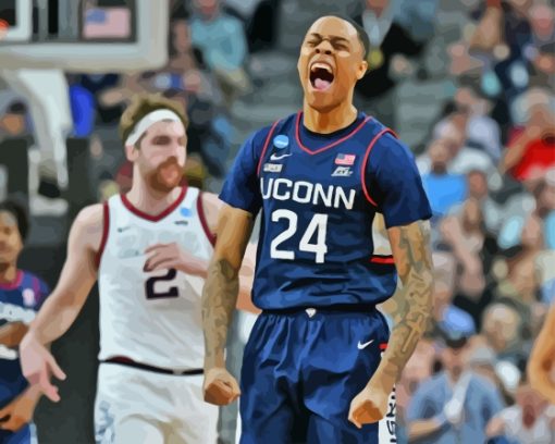 Basketballer Of UConn Huskies Paint By Numbers