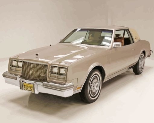 Beige Buick Riviera Car Paint By Numbers