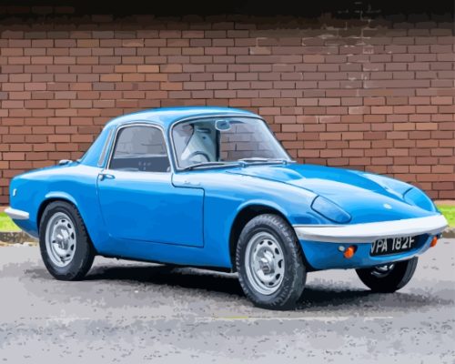 Blue Lotus Elan Car Paint By Numbers