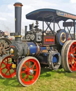 Bluebell Traction Engine Paint By Numbers