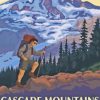 Cascade Range Poster Paint By Numbers