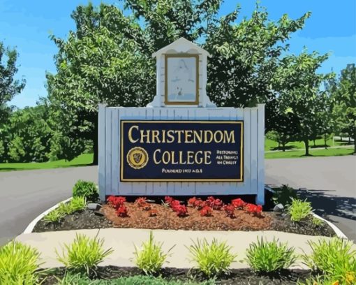 Christendom College Entrance Paint By Numbers