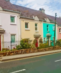 Colorful Houses In Howth Paint By Numbers