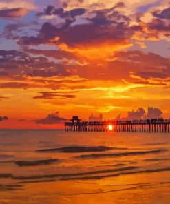 Florida Sunset On Gulf Of Mexico Paint By Numbers