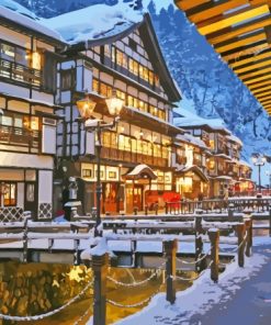 Ginzan Onsen Yamagata Paint By Numbers