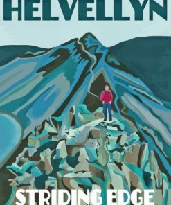 Helvellyn Striding Edge Poster Art Paint By Numbers