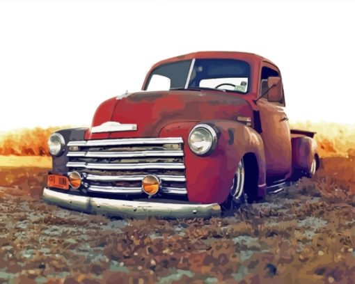 Rusty Low Rider Truck Paint By Numbers