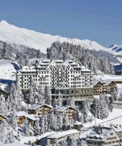 Snowy Saint Moritz Paint By Numbers