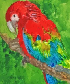 Splash Parrot Art Paint By Numbers