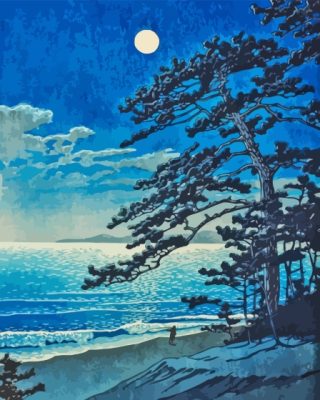 Spring Moon Hasui Kawase Paint By Numbers