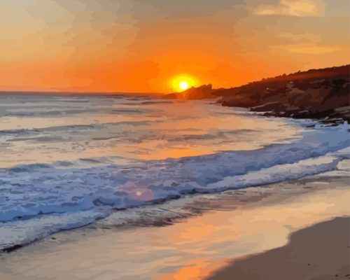 Taghazout Sunset Paint By Numbers