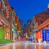 Tianjin Streets At Night Paint By Numbers