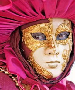 Woman Mask Carnival Celebrations Venice Italy Paint By Numbers