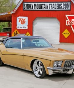 Yellow Buick Riviera Paint By Numbers