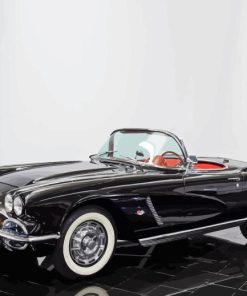 Black 1962 Chevrolet Corvette Paint By Numbers