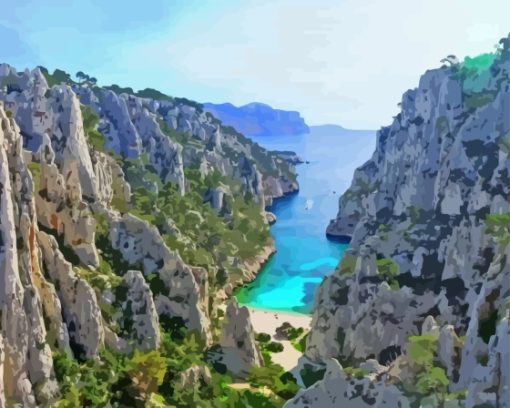 Calanque Den Vau Paint By Numbers