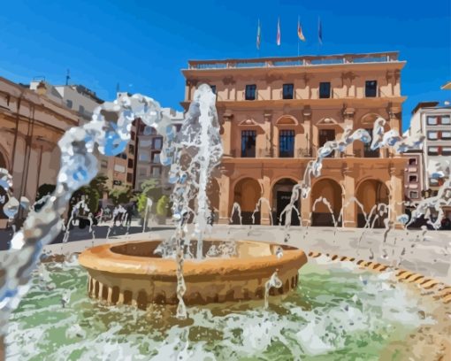 Castellon City Square Paint By Numbers