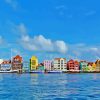 Colorful Buildings In Curacao Island Paint By Numbers