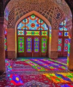 Colorful Persia Nasir Al Mulk Mosque Paint By Numbers