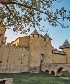 Counts Castle In Carcassonne France Paint By Numbers