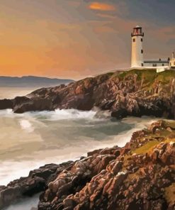 Fanad Lighthouse In Donegal Paint By Numbers