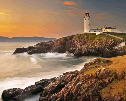 Fanad Lighthouse In Donegal Paint By Numbers