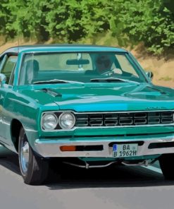 Green Plymouth Gtx Paint By Numbers