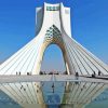 Iran Tehran Azadi Tower Paint By Numbers