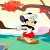 Mickey Playing Golf Paint By Numbers