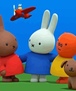 Miffy Playing With Friends Paint By Numbers