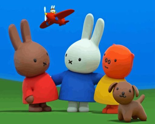 Miffy Playing With Friends Paint By Numbers