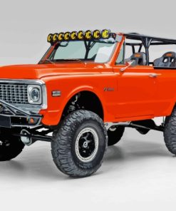 Orange Chevrolet K5 Blazer Car Paint By Numbers