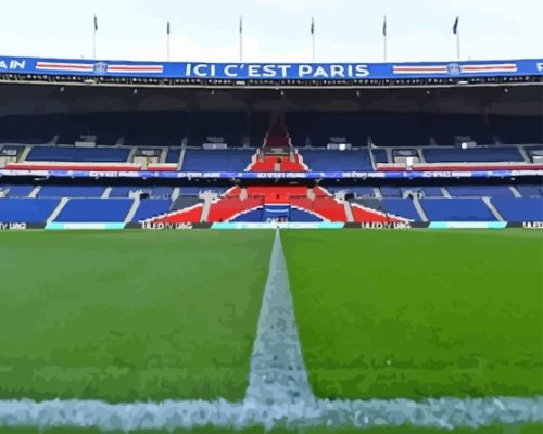 Psg Stadium In Paris France Paint By Numbers