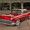 Red 1957 Buick Paint By Numbers