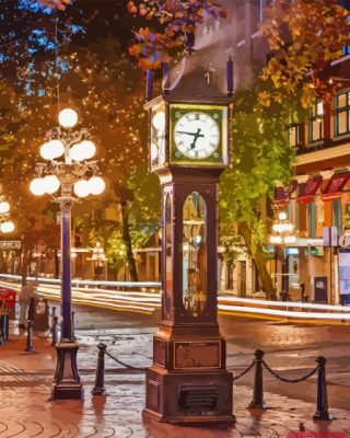 Steam Clock In Gastown Paint By Numbers