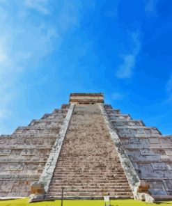 The Pyramid Of Kukulcan El Castillo Paint By Numbers