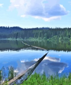 Tranquille Lake Landscape Paint By Numbers