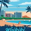 Waikiki Beach Poster Paint By Numbers