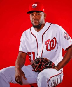 Wander Suero Washington Nationals Player Paint By Numbers