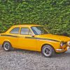 Yellow Ford Escort Mexico Paint By Numbers